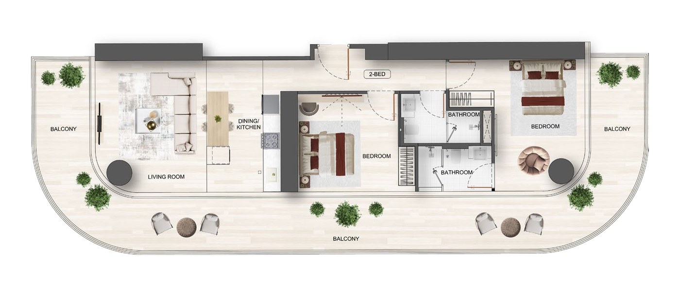 2 Bedroom