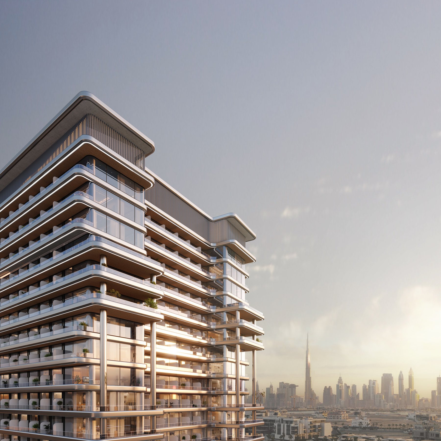 Sculptural Binghatti massing above Dubai Science Park
