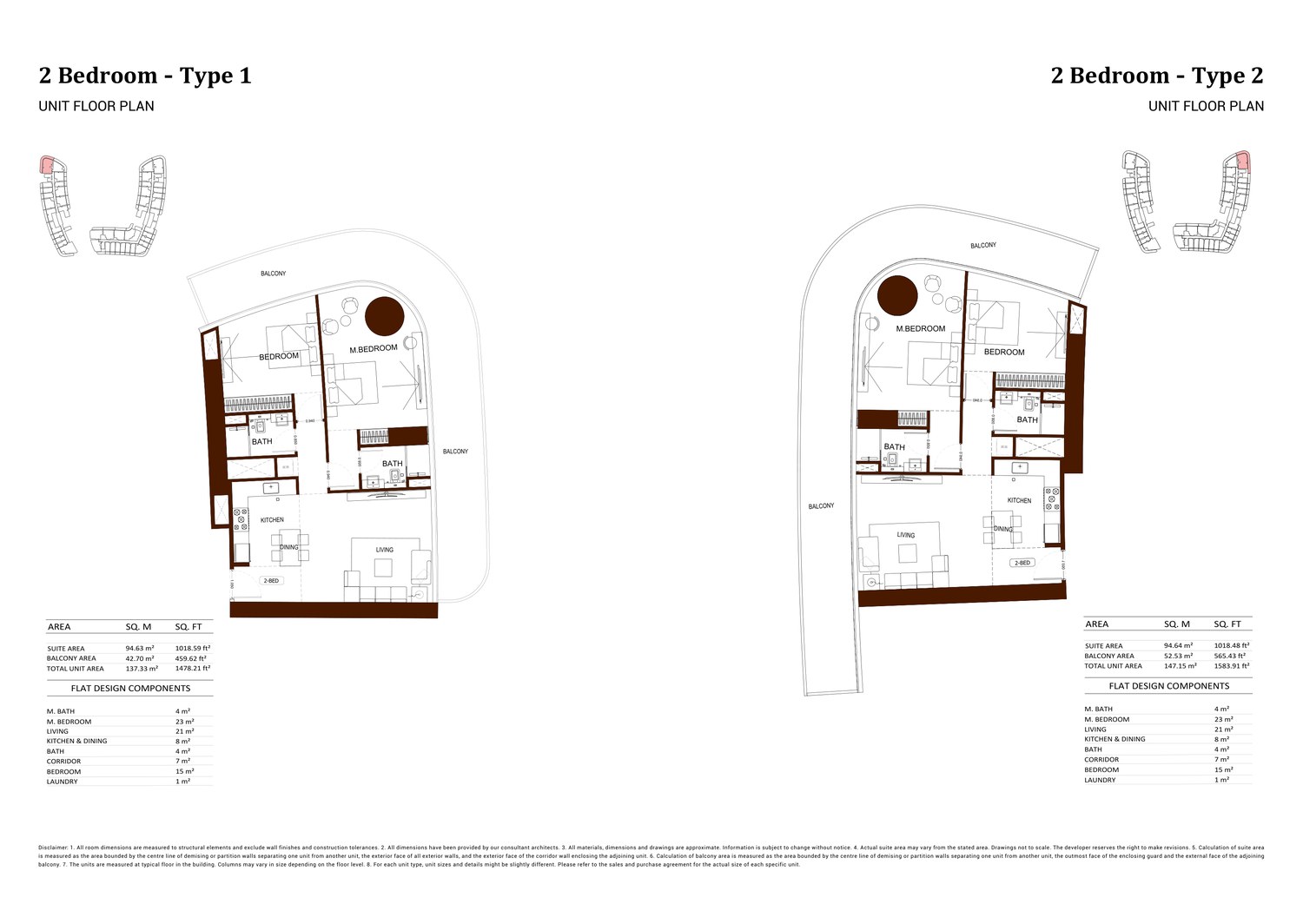 2 Bedroom