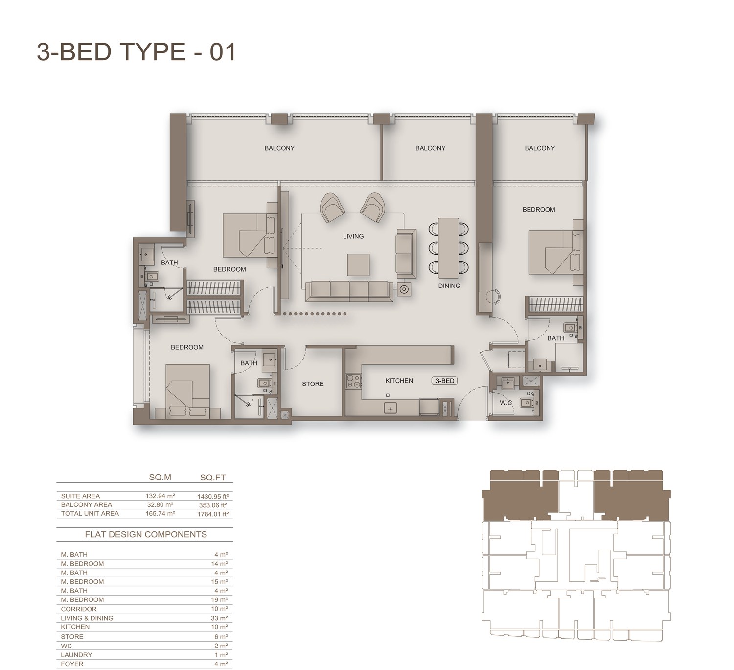 3 Bedroom