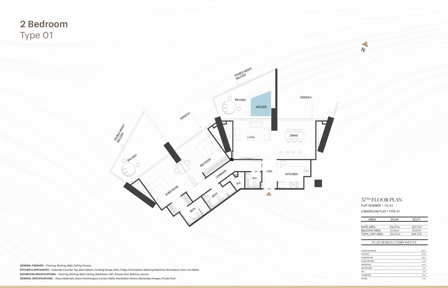 2 Bedroom · 1,618 sq ft
