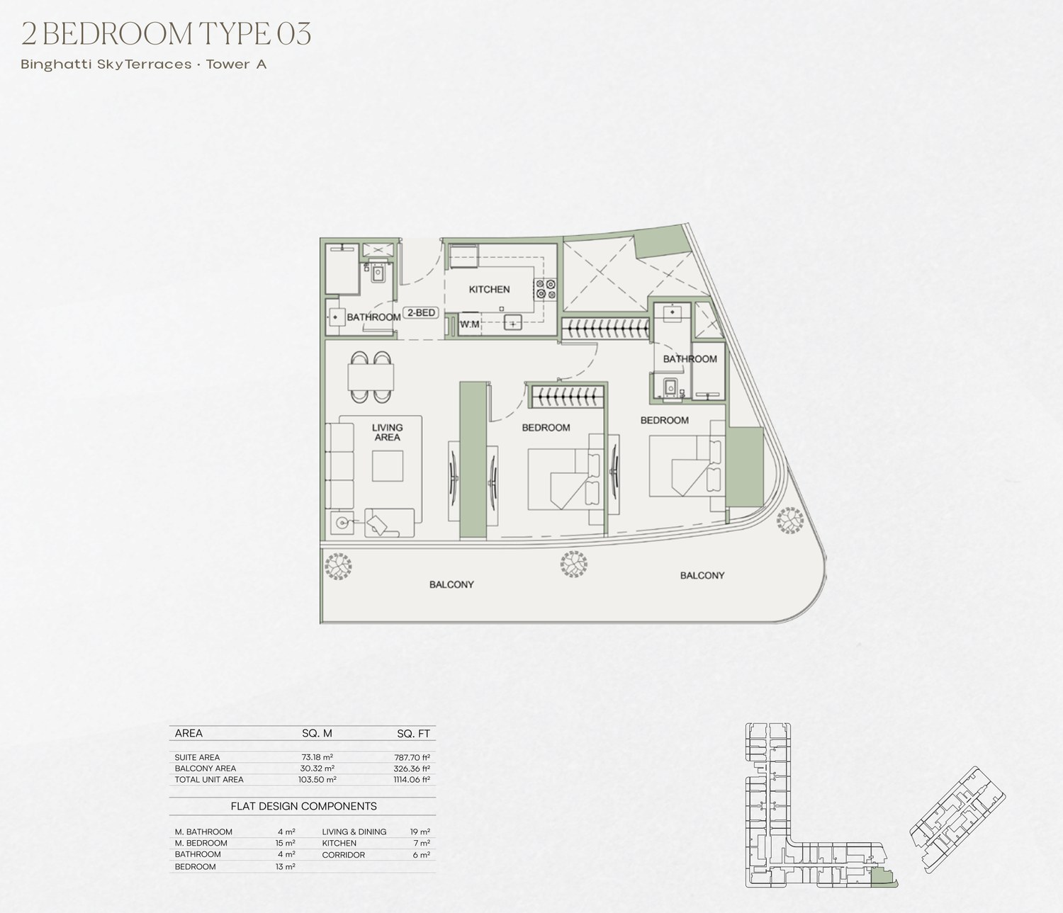 2 Bedroom · Type 03