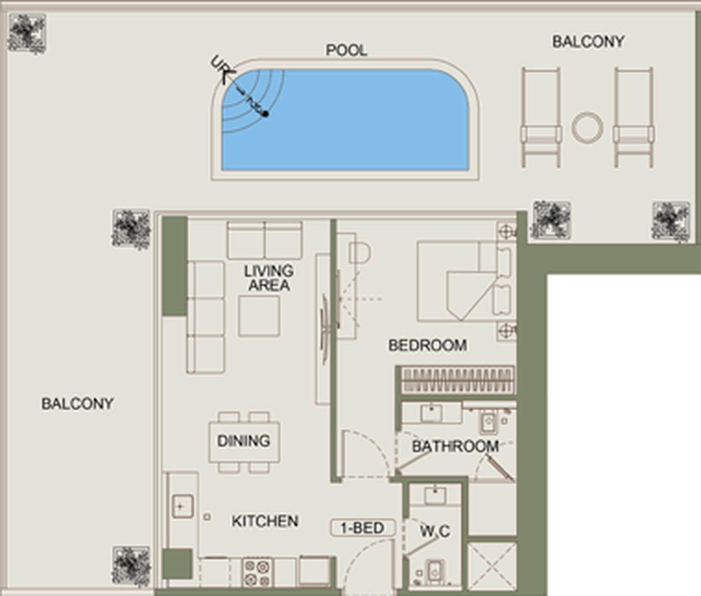 1 Bedroom