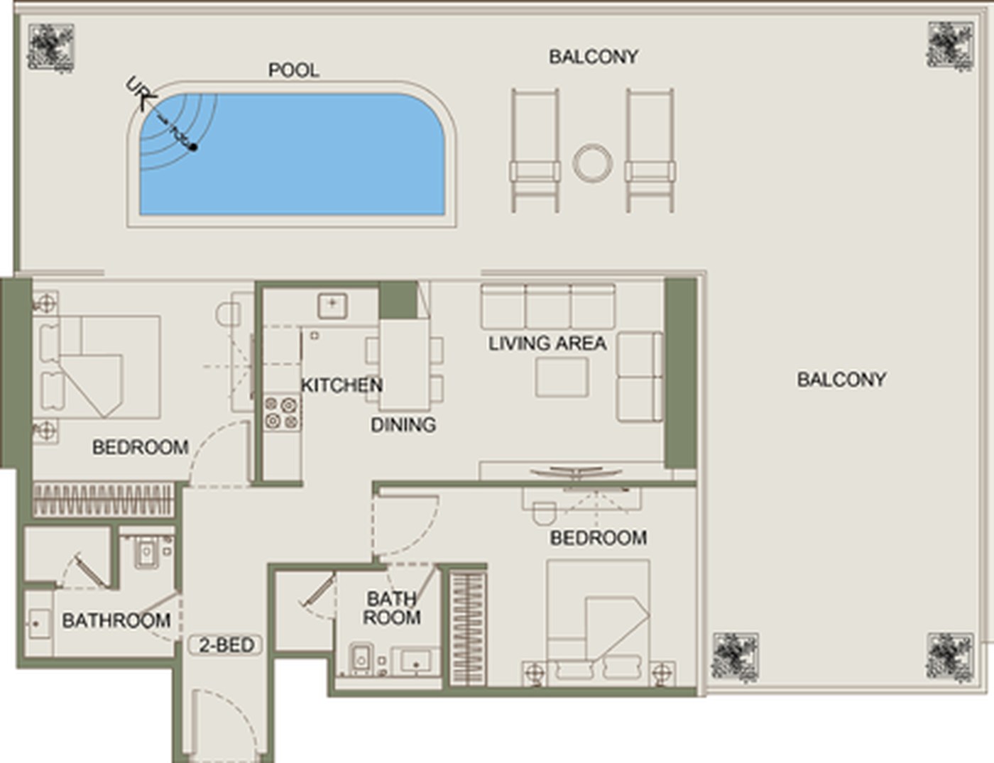2 Bedroom