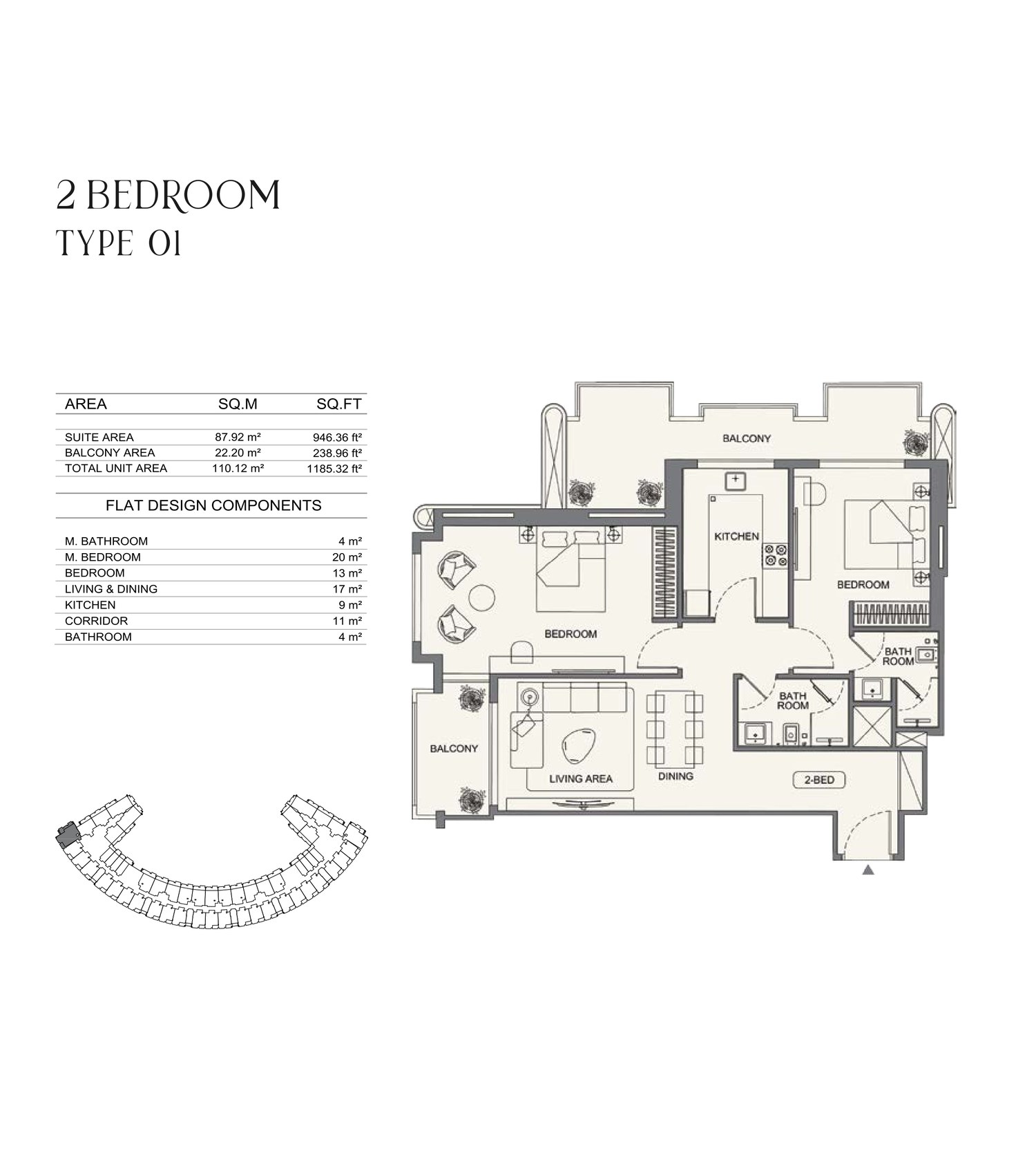 2 Bedroom
