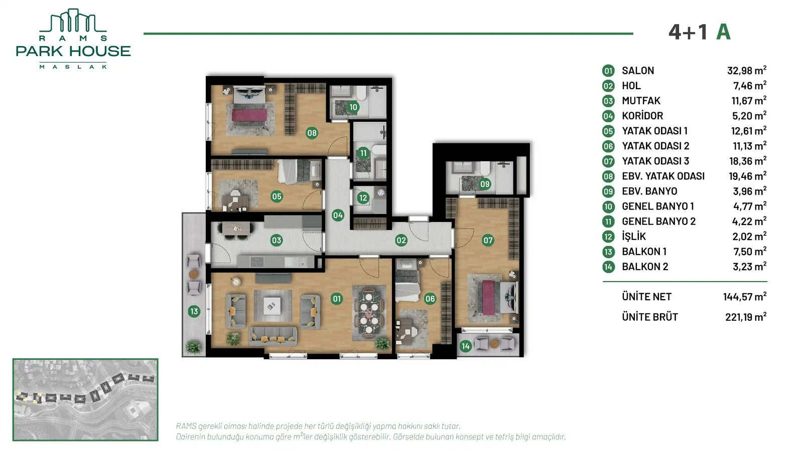 4+1 floor plan