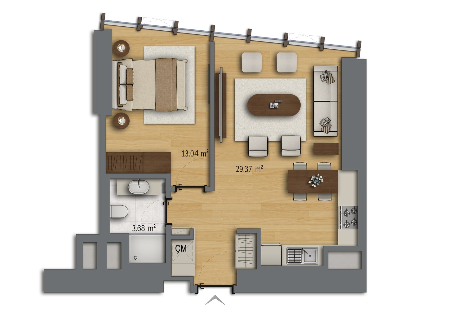 1+1 · 69 m²