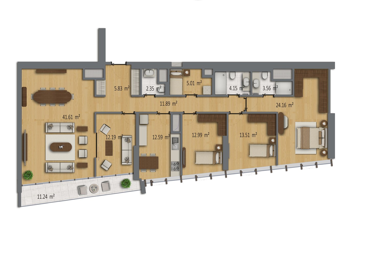 4,5+1 · 242 m²